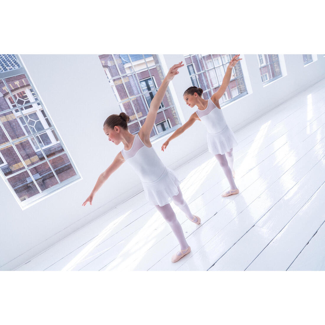 Justaucorps de danse classique en voile fille foncé