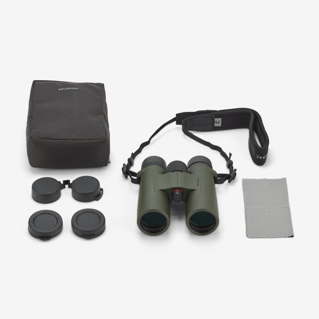 Jumelles chasse kaki étanches 500 8x42