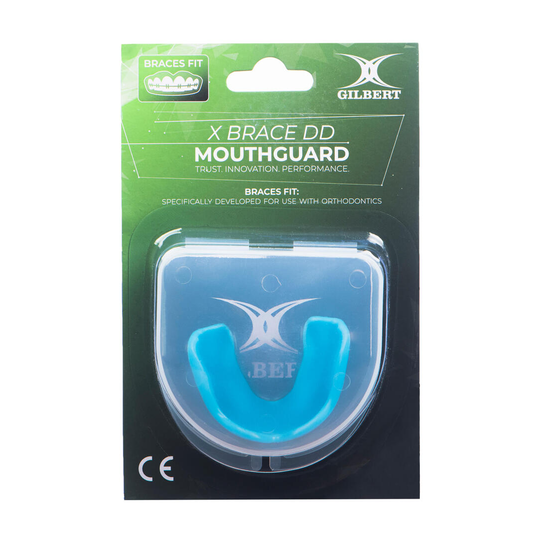 Protège-dents de rugby pour appareil dentaire - ORTHODONTHIE X BRACE DUAL bleu