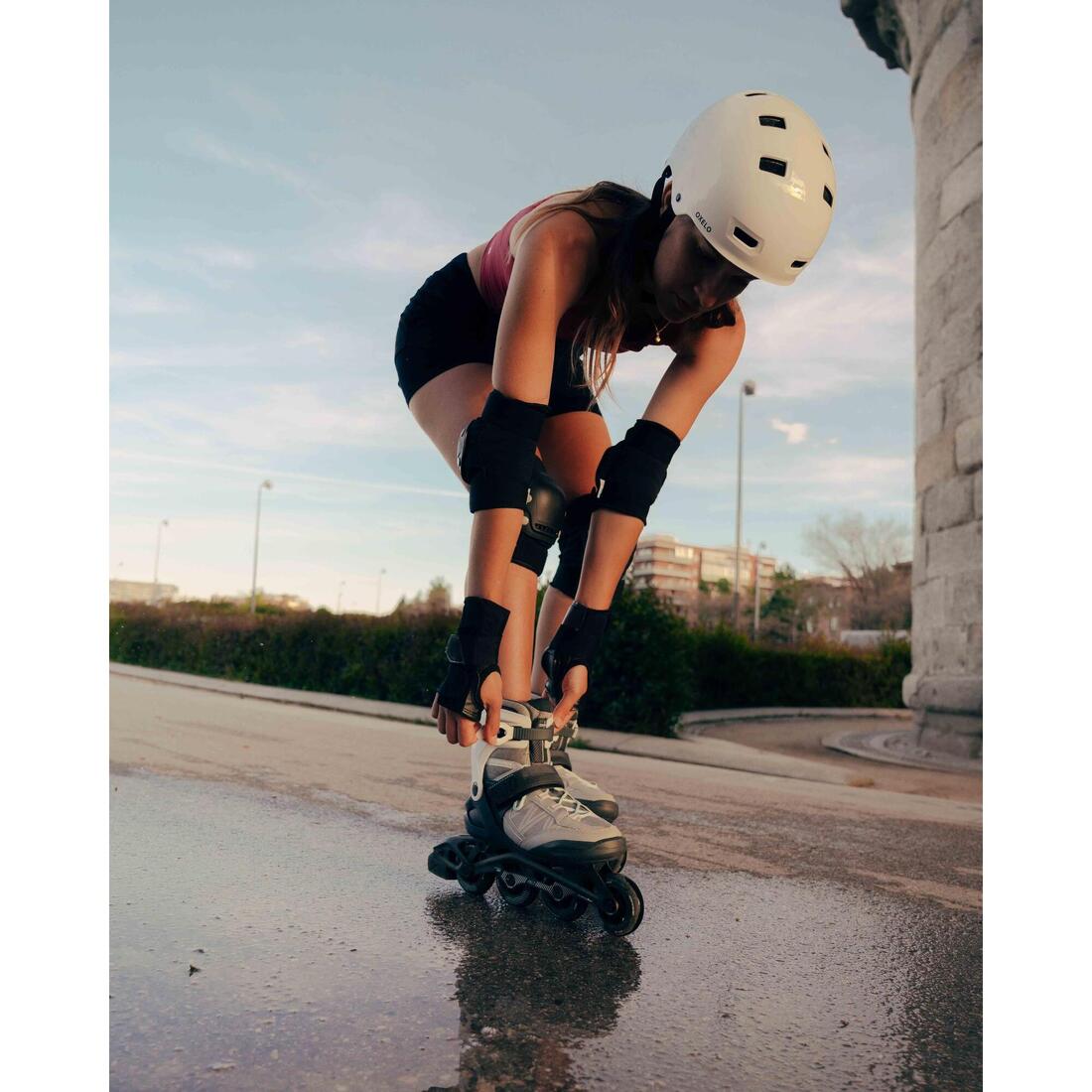 Roller fitness adulte FIT500 Ice Grey
