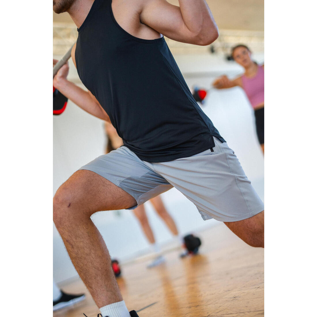 Short de fitness avec poches zippées