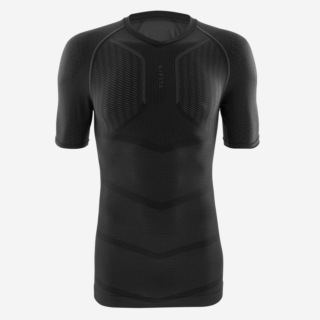 SOUS-VETEMENT THERMIQUE HAUT MANCHES COURTES ADULTE GRIS KEEPDRY 500