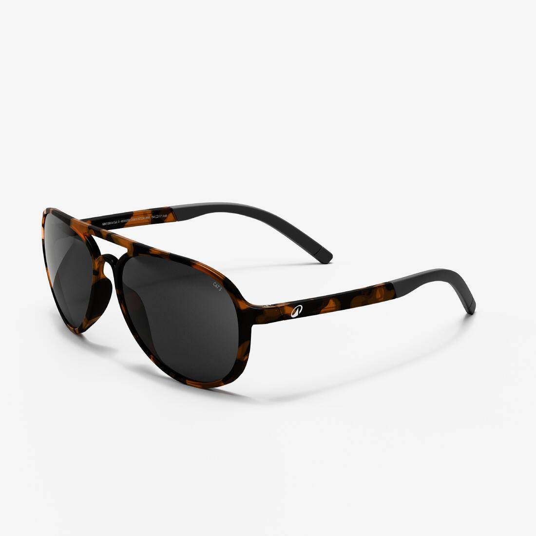 Lunettes de soleil randonnée - MH120A - adulte - catégorie 3 noires