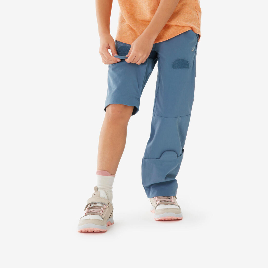 Pantalon modulable de randonnée enfant 2-6 ans, MH100 Easy bleu
