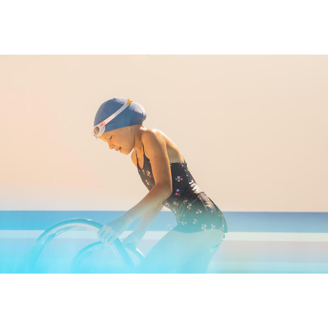 Maillot de bain de natation 1 pièce jupette Lila All Oto