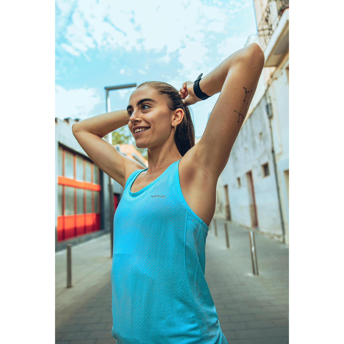 Débardeur de running Femme, Kiprun Run 500 Confort