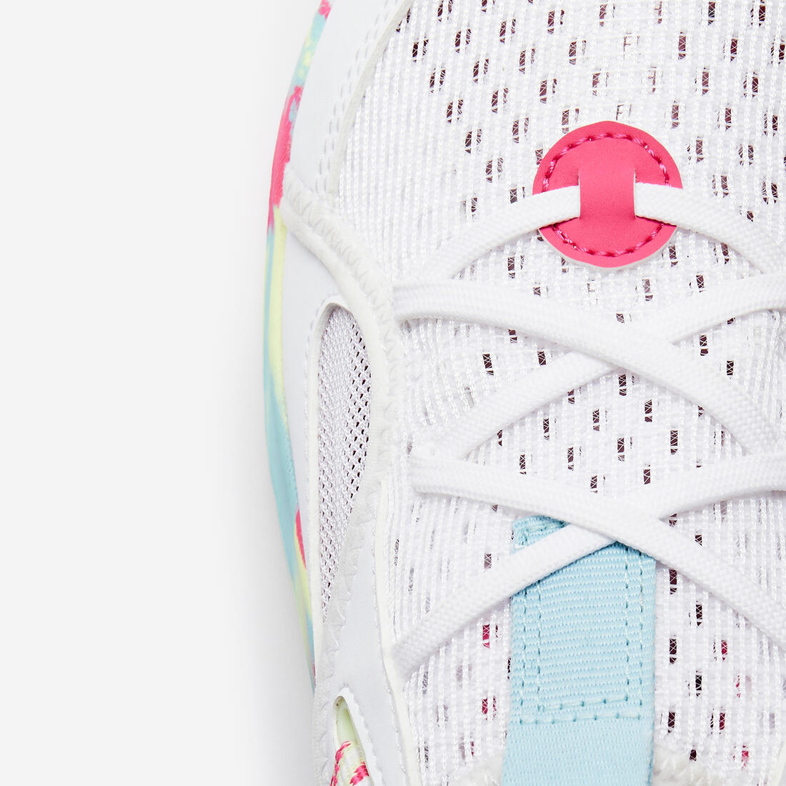 Chaussures de sport à scratch respirantes enfant, Playful Summer bleu et