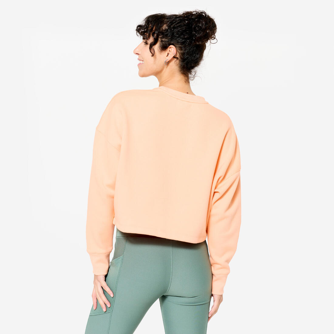 Sweat de fitness crop femme