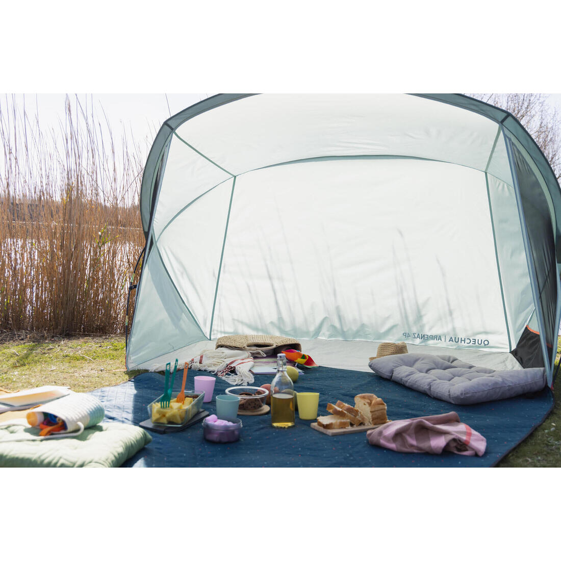 Abri à arceaux de camping - 4 places - arpenaz 4p