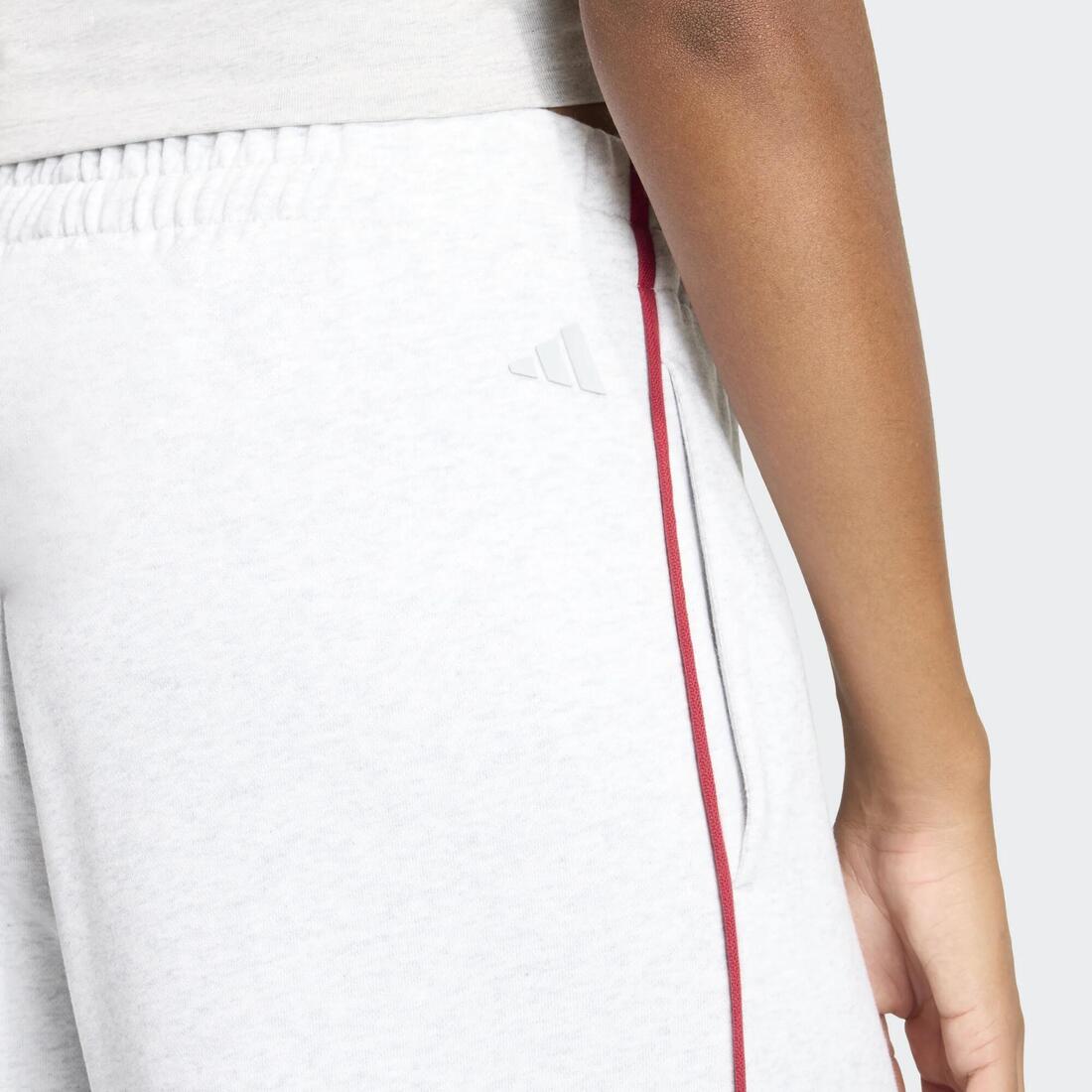 Pantalon droit Adidas, femme, gris