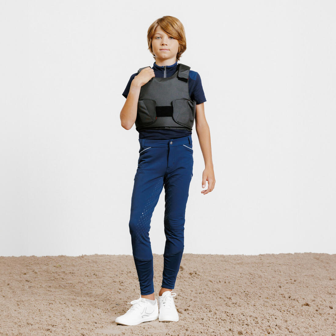Gilet de protection équitation enfant niv 2 - 100 noir