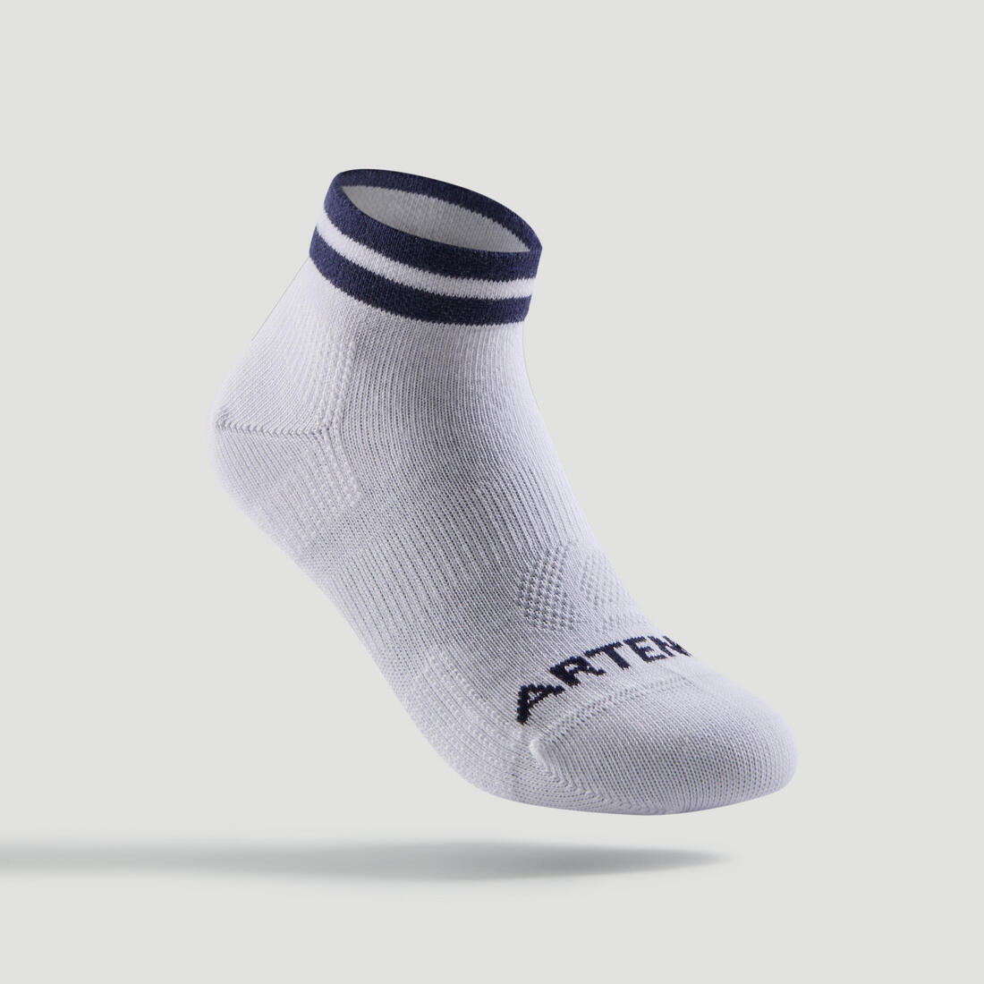 CHAUSSETTES DE SPORT ENFANT MI-HAUTES RS 160 MARINE LOT DE 3