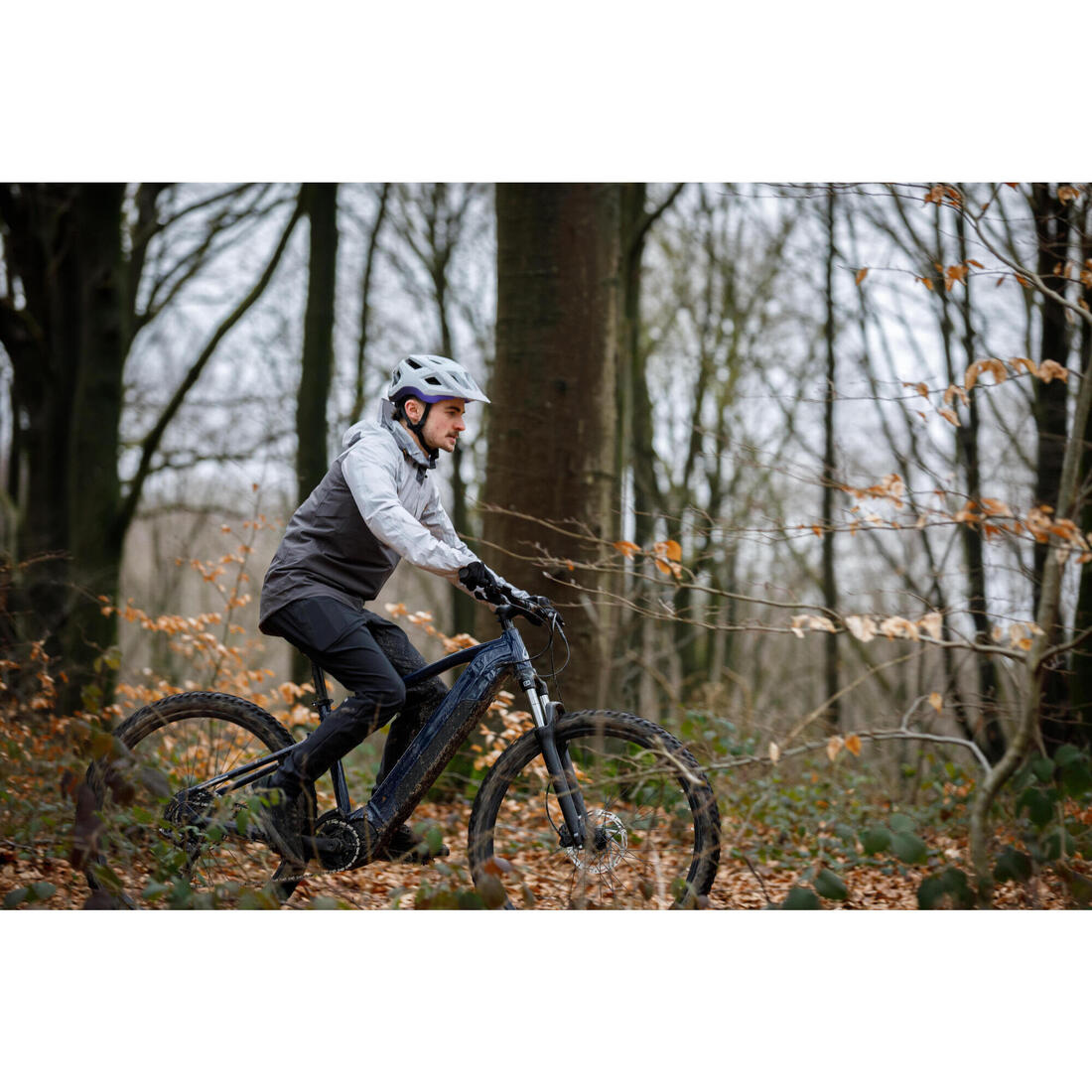Vélo VTT électrique randonnée semi-rigide 29" Cadre Aluminium, E-EXPL 140 bleu