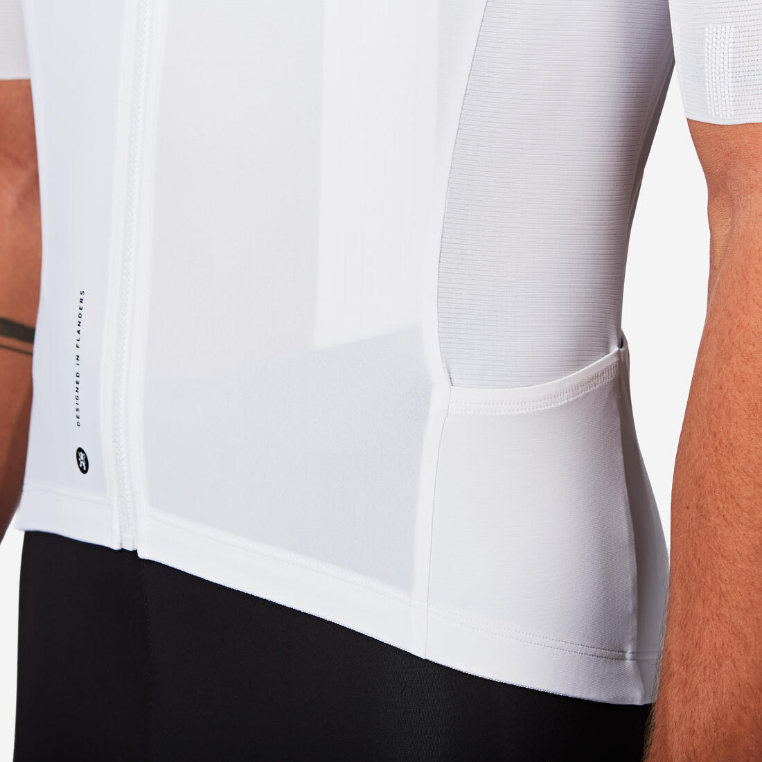 Maillot manches courtes de vélo de route très ajusté unisexe - RCR-R 2