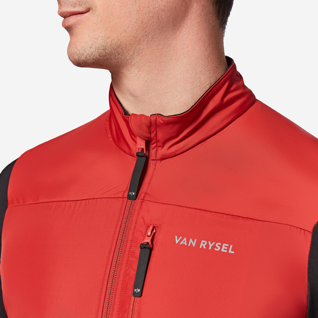 Maillot de vélo de route manches longues mi-saison homme, noir EDR