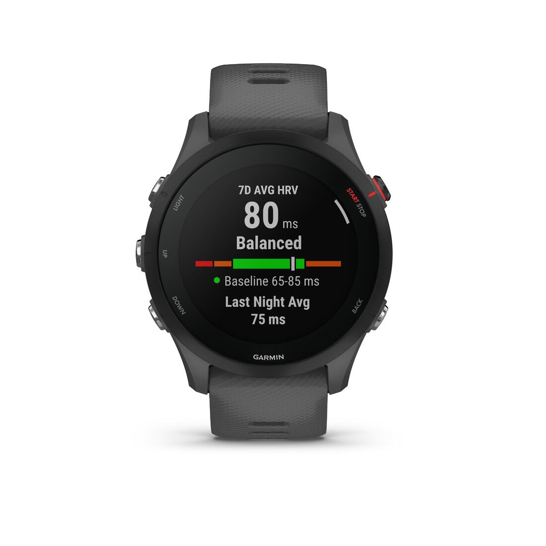 Montre gps connectée garmin forerunner 255 grise ardoise