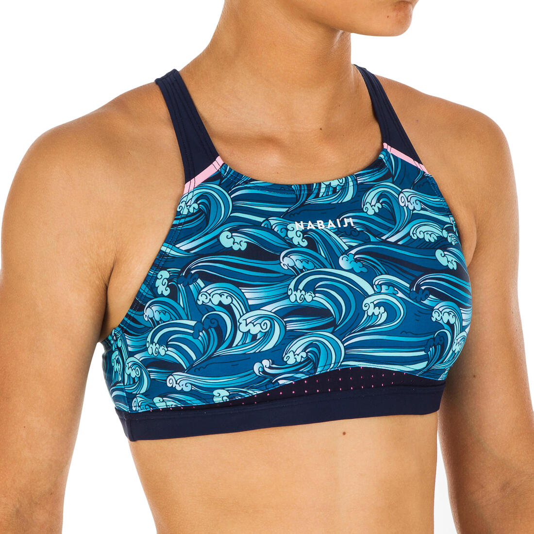 Haut de maillot de bain de natation fille Kamyleon Wave
