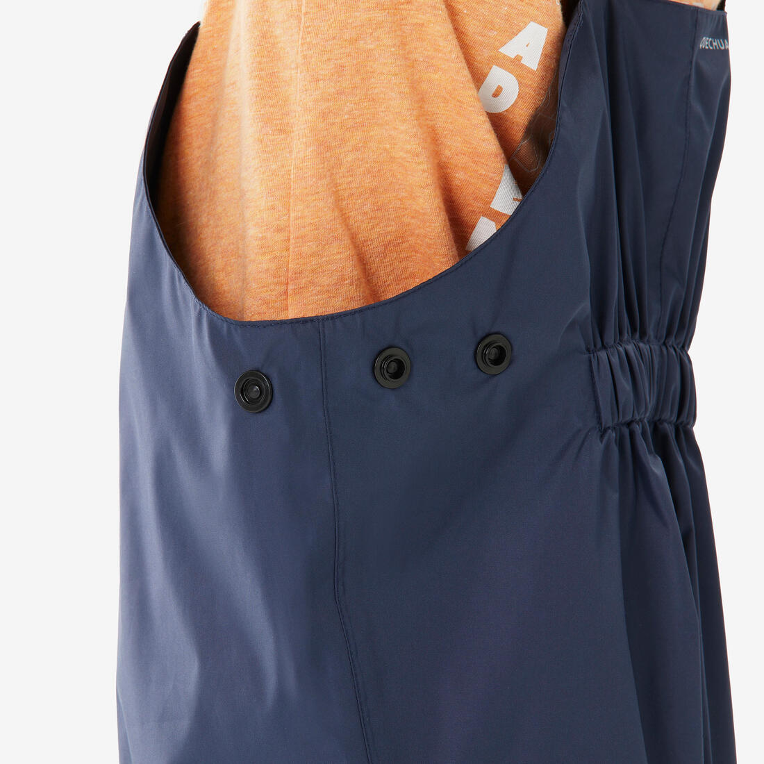Salopette imperméable de randonnée enfant 2-6 ans, NH100 bleu marine