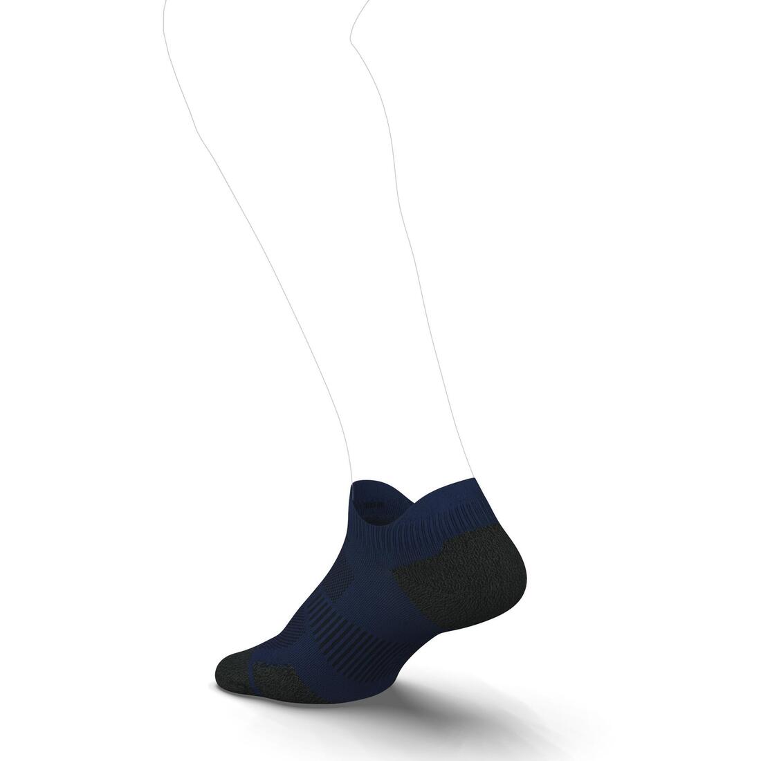 CHAUSSETTES DE RUNNING RUN900 FINES INVISIBLES BLEUE