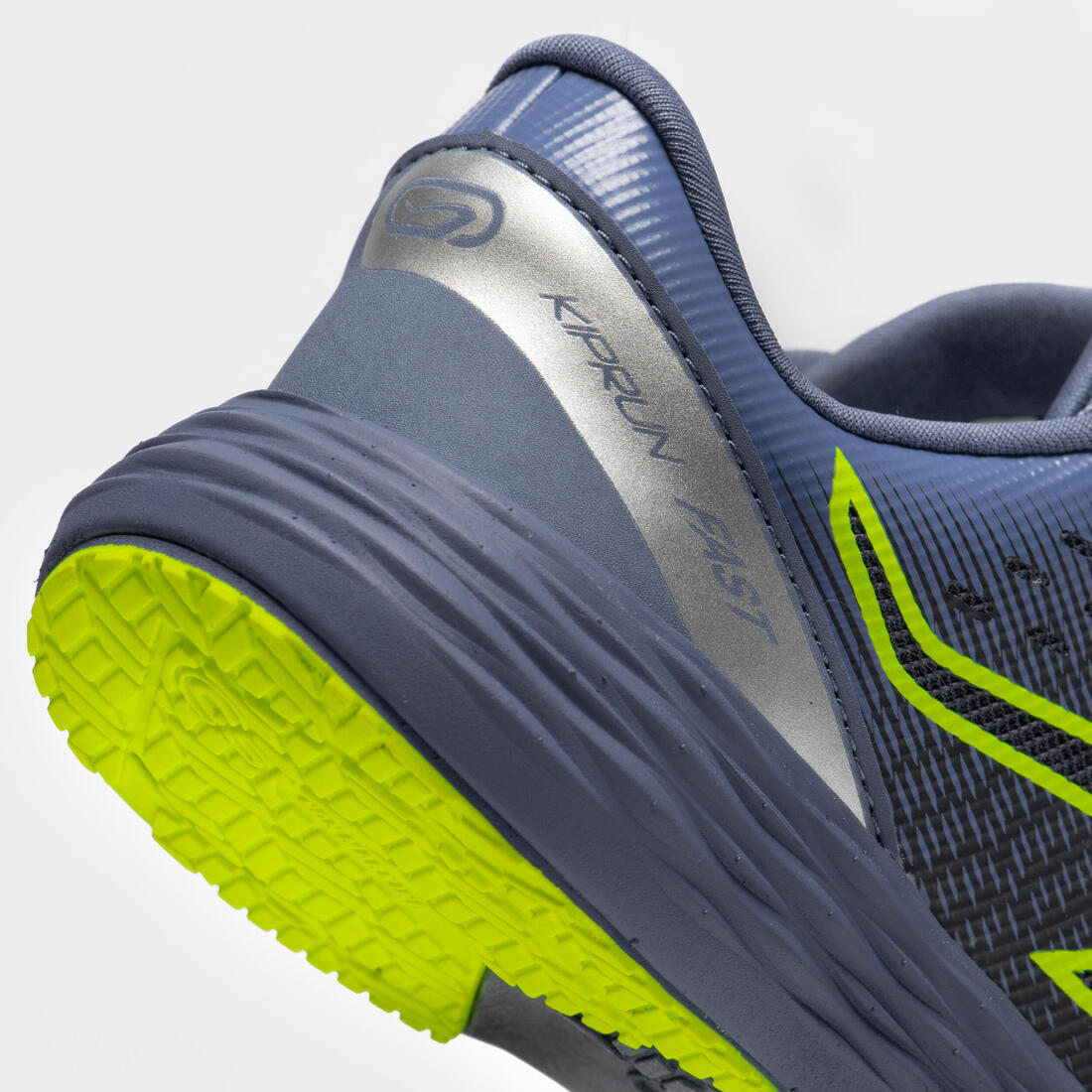 Chaussures de running Enfant - Kiprun fast noires jaunes