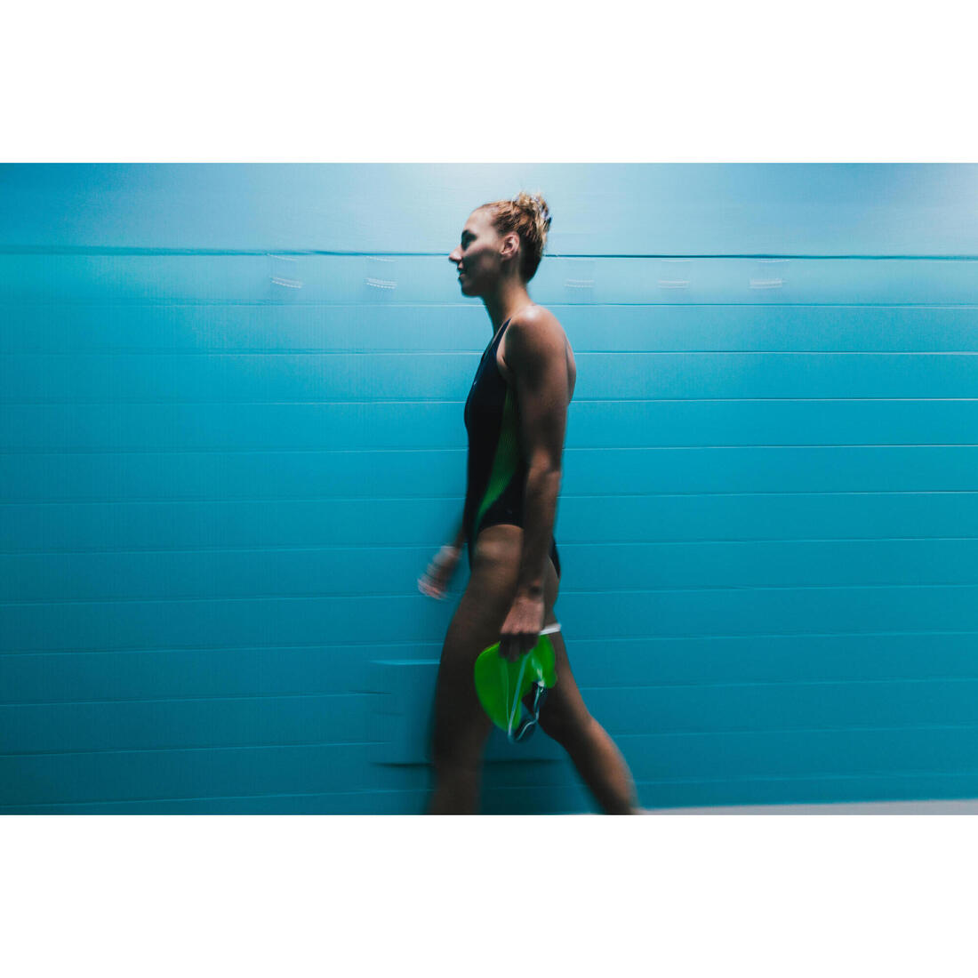 Maillot de bain 1 pièce natation entraînement femme, Kamyleon geol