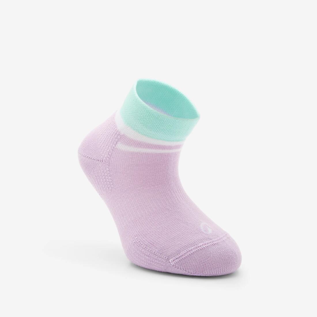 Chaussettes de sport courtes enfant, violet et
