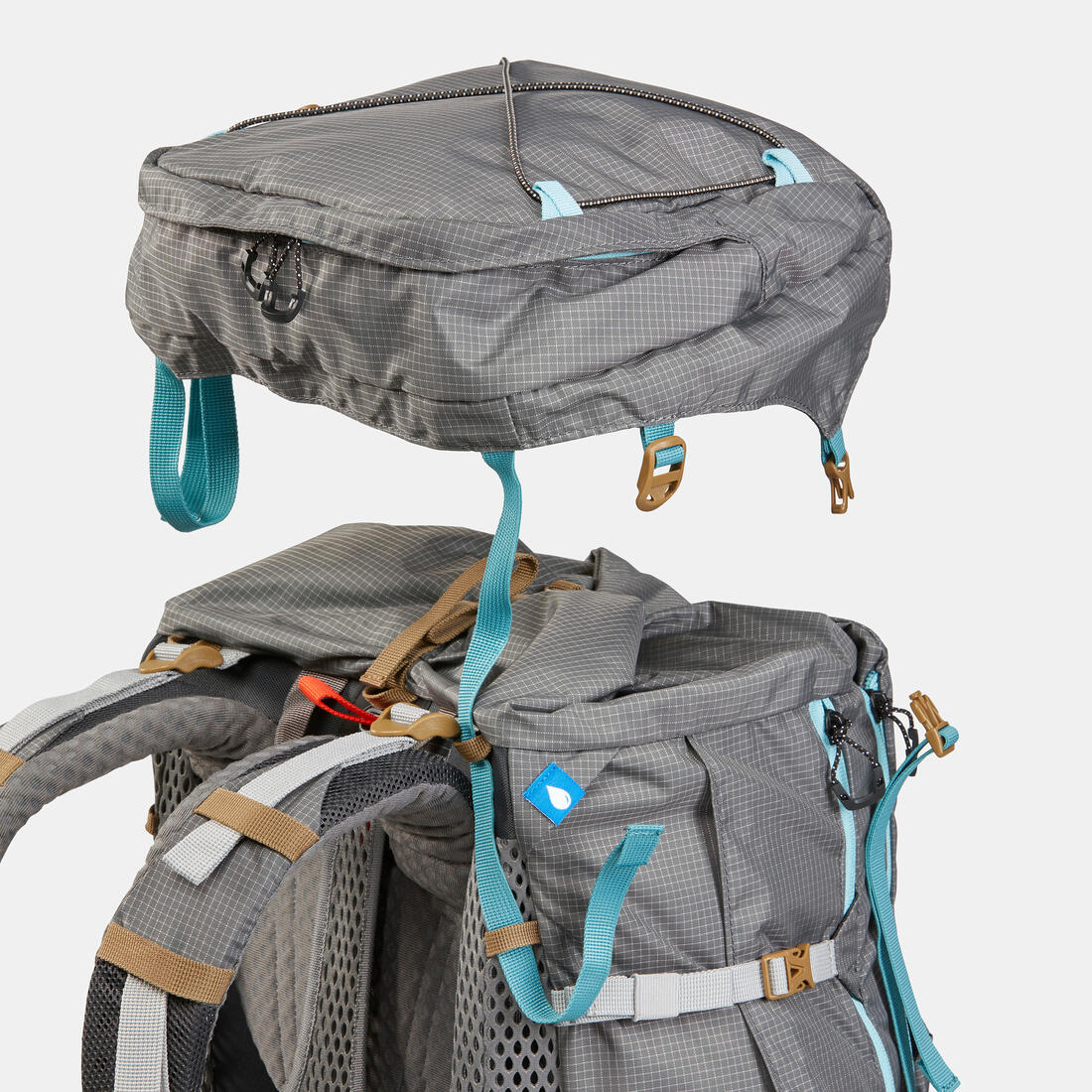 Sac à dos de trekking femme 55+10 l - mt500 air