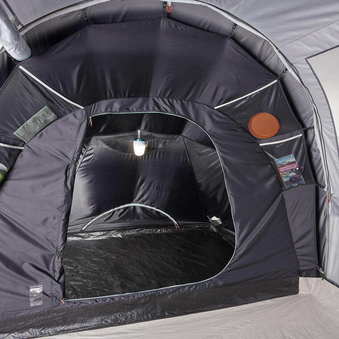 Tente de camping 4 places 2 chambres, Fresh & Black, Arpenaz 4.2
