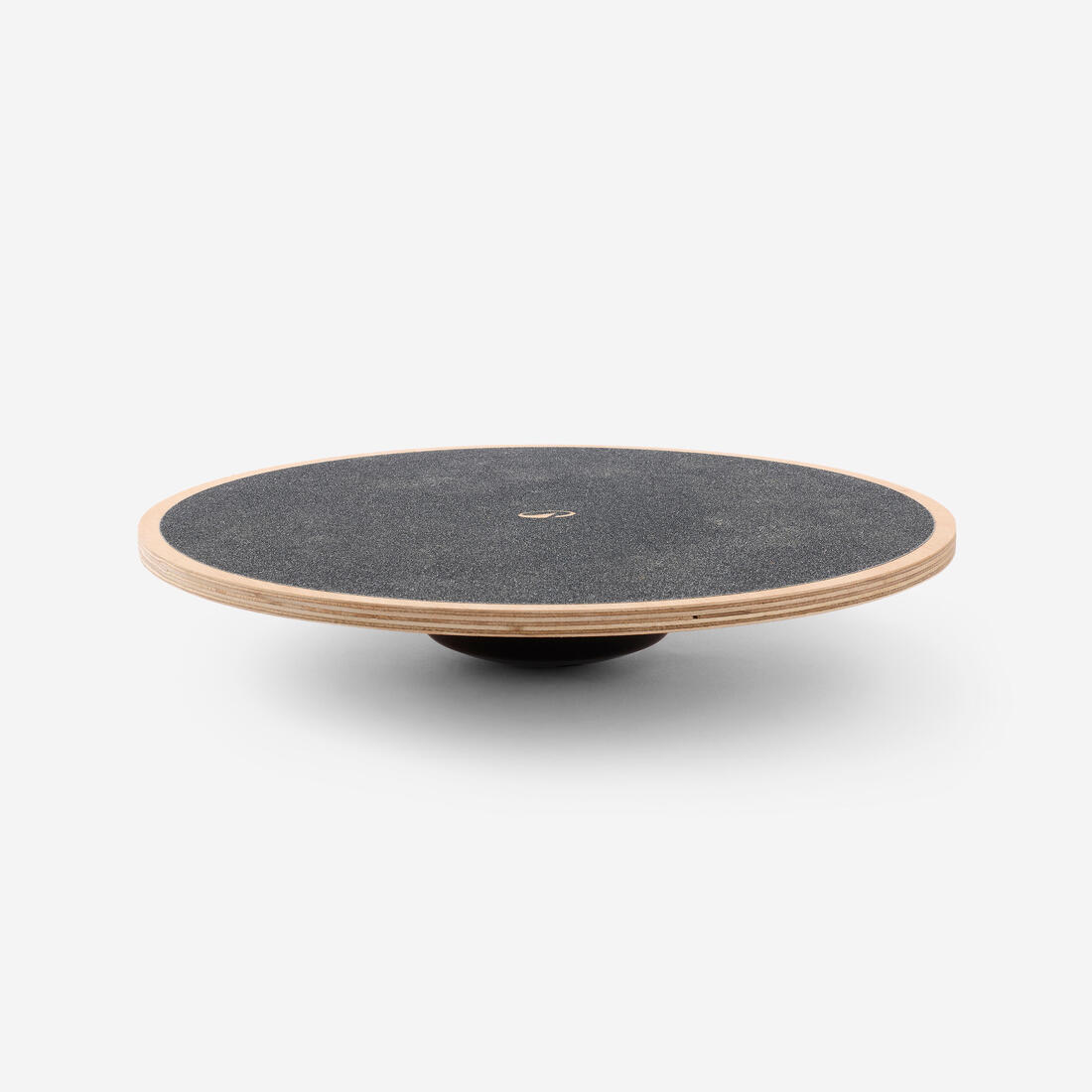 Planche d'équilibre de fitness en bois, noir