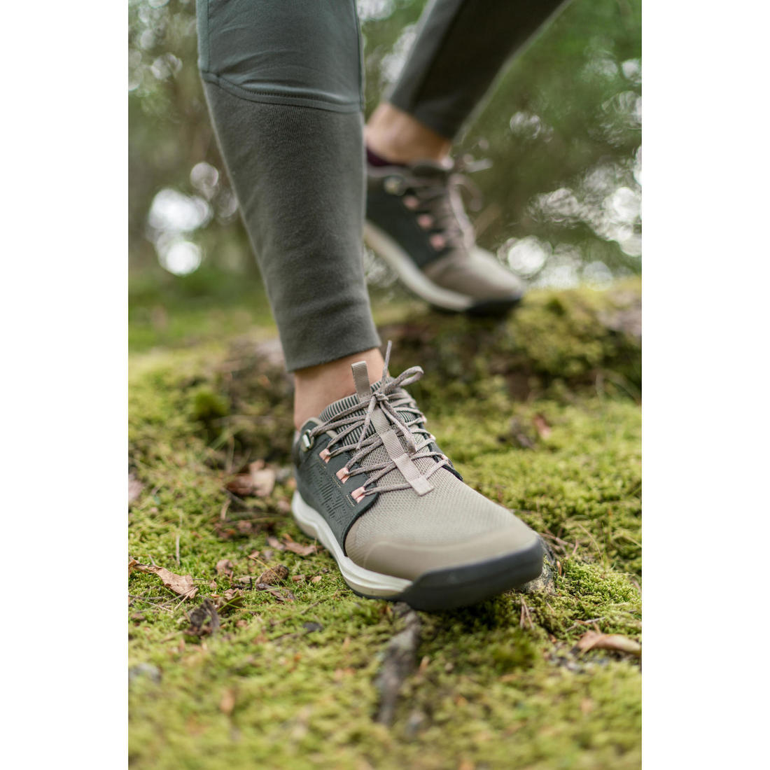 Chaussures de randonnée en cuir - nh500 - femme