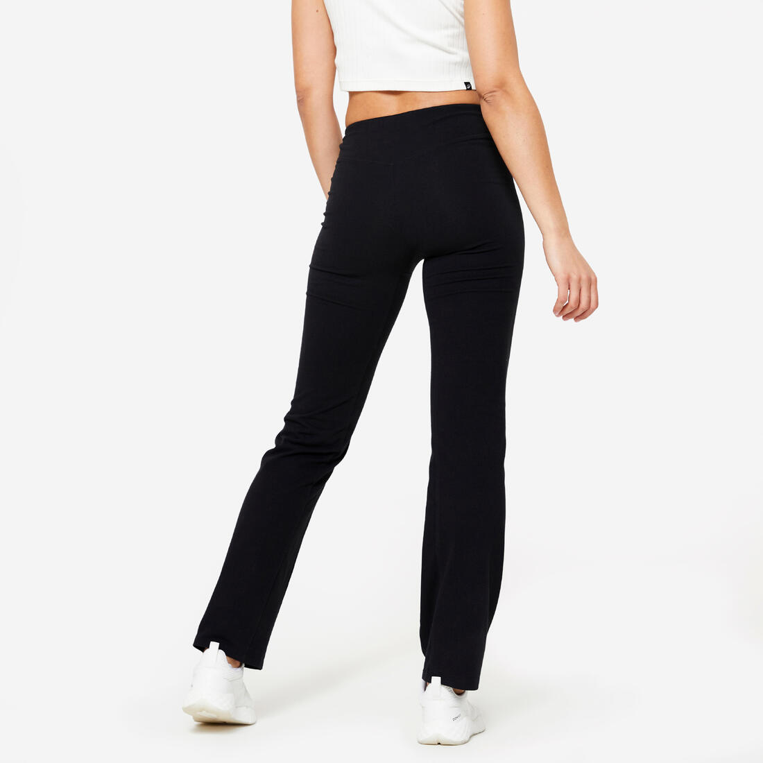 Legging de fitness évasé en coton femme