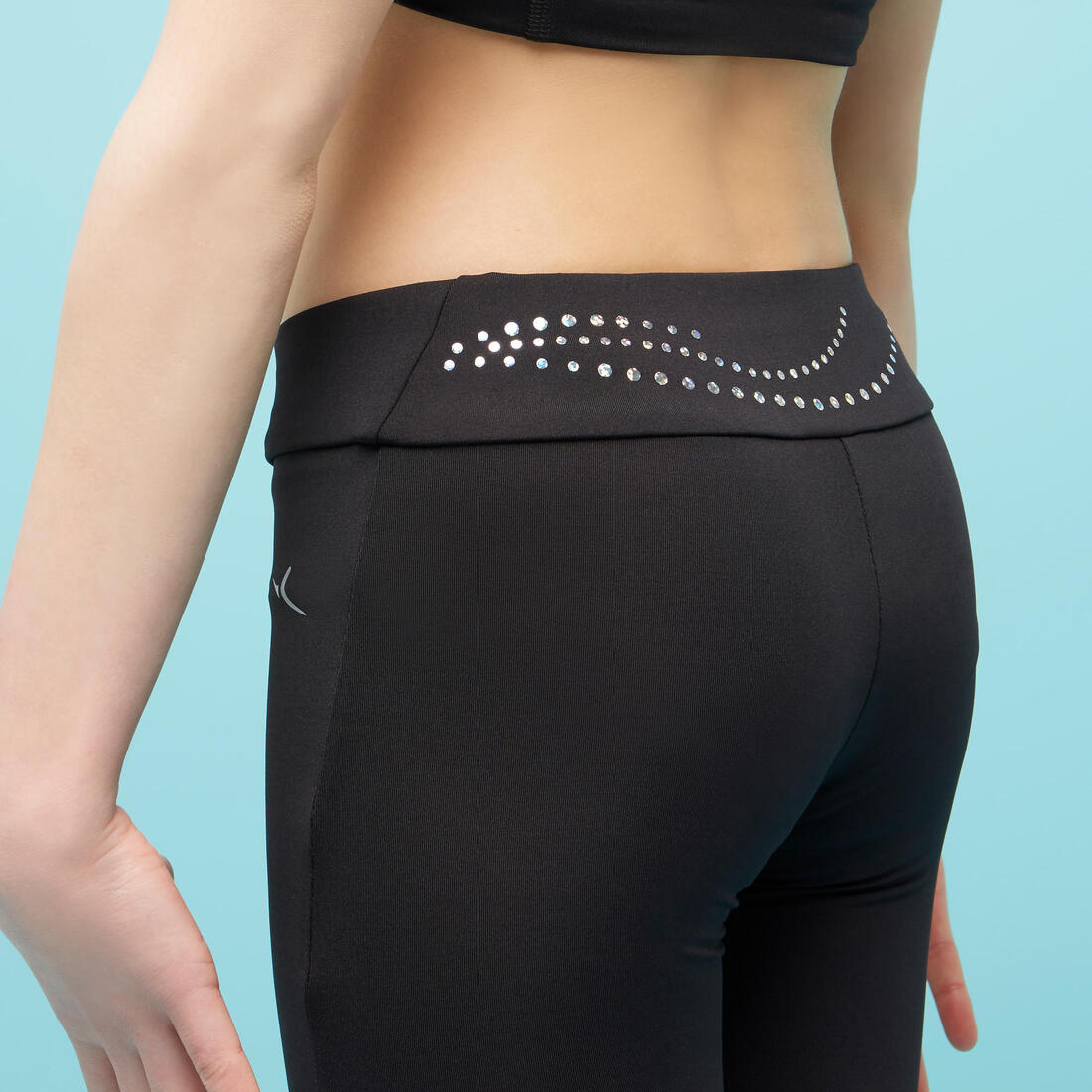 LEGGING GYM FILLE NOIR 500