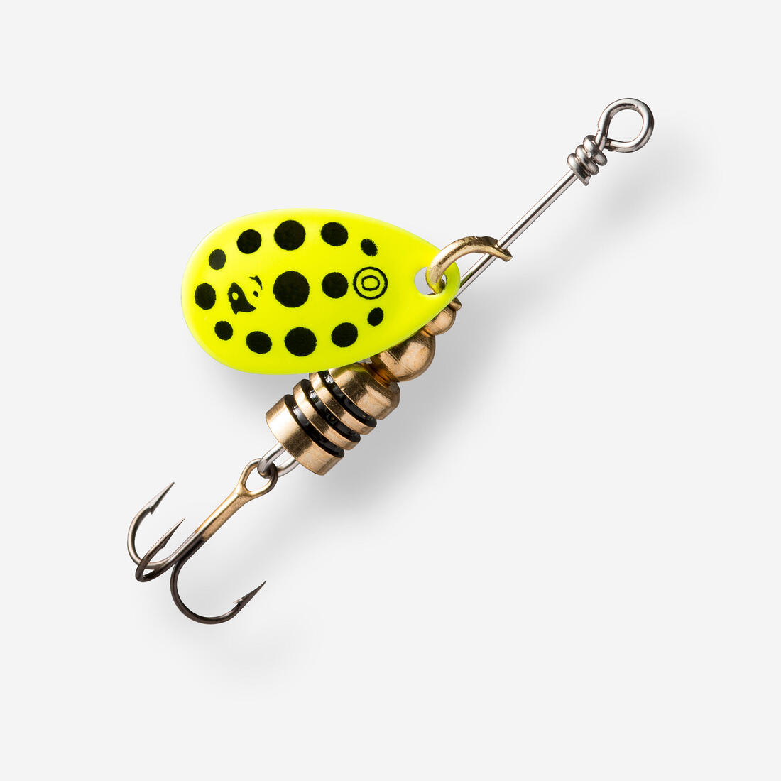 CUILLER TOURNANTE PÊCHE DES CARNASSIERS WETA + #0 ARGENT POINTS ROUGES