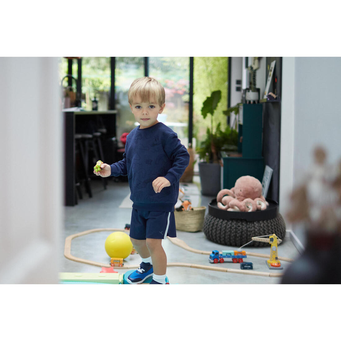 Sweat decat'oons imprimé beige baby gym enfant