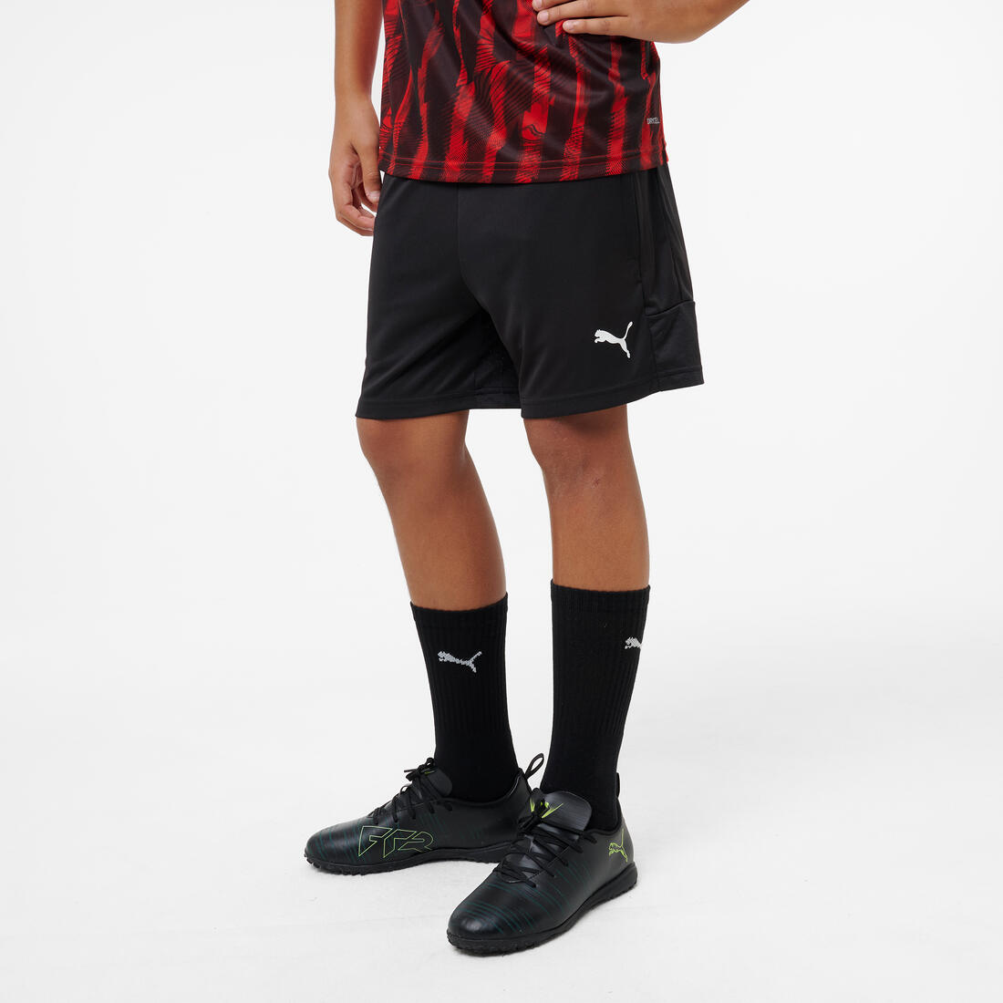Short de football Puma IndividualLIGA 26 Enfant Noir