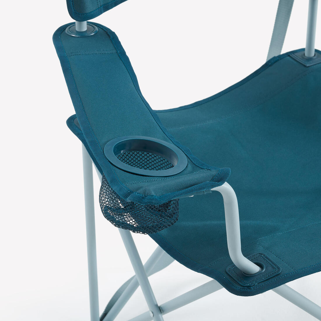 Chaise de camping avec accoudoir, pliante et confortable