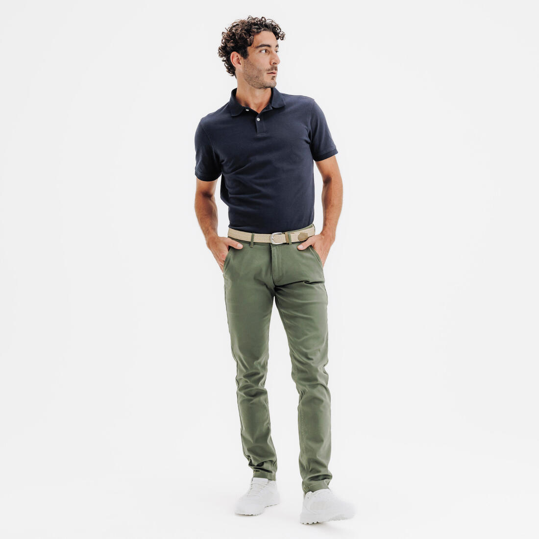 Polo de golf en coton polyester manches courtes homme, MW500