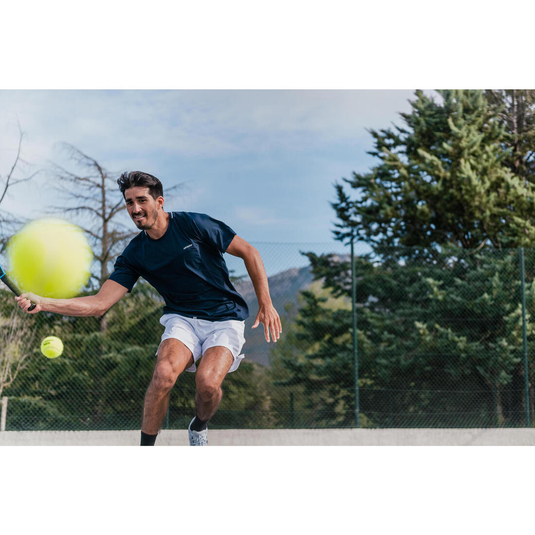 T-shirt tennis manches courtes homme - Artengo DRY Gaël Monfils