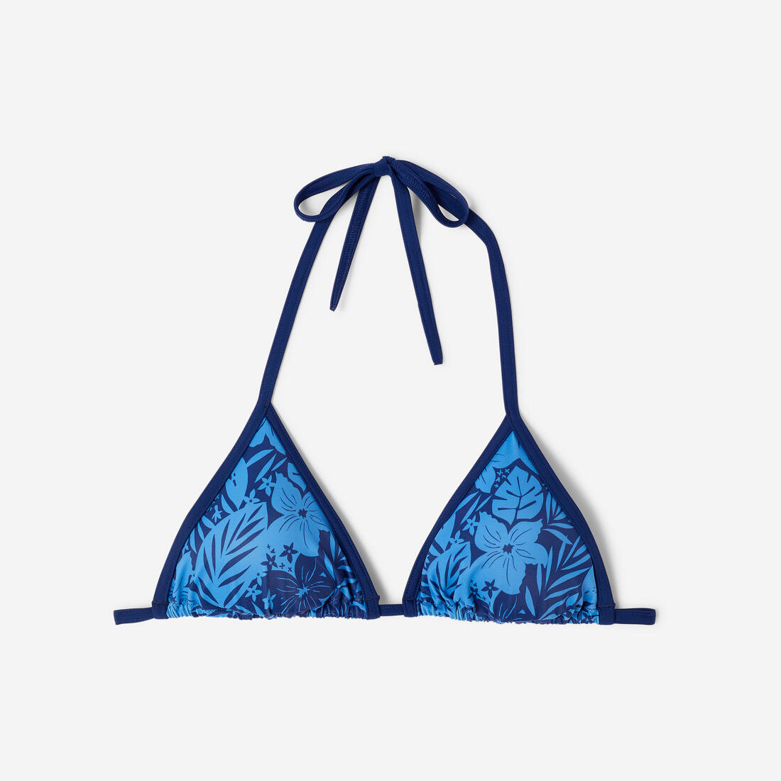 Haut de maillot triangle surf femme, Mae Borneo bleu