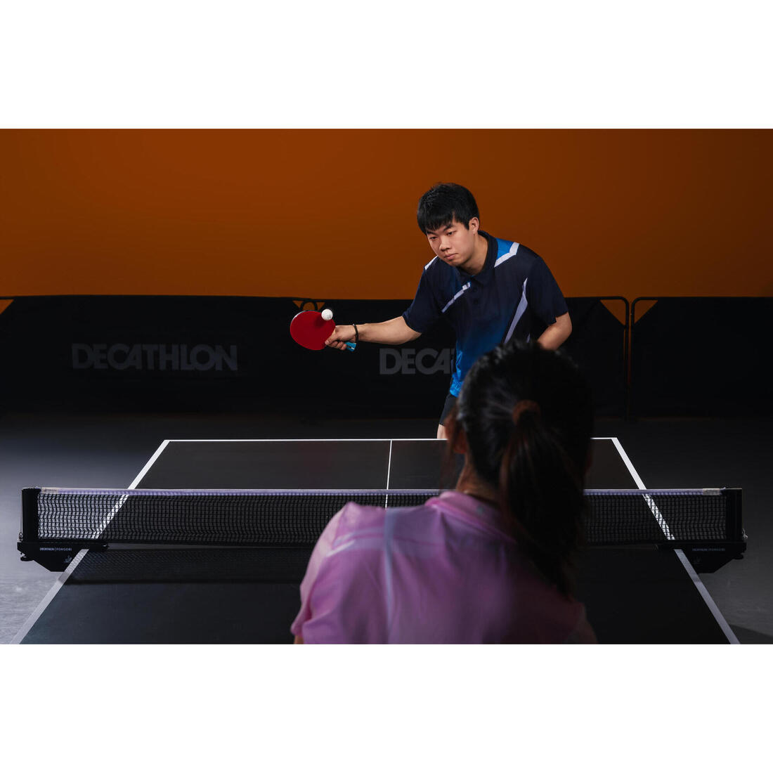 SET 2 RAQUETTES TTR 100 POLYVALENTE 3* ITTF ÉCOLE + BALLES