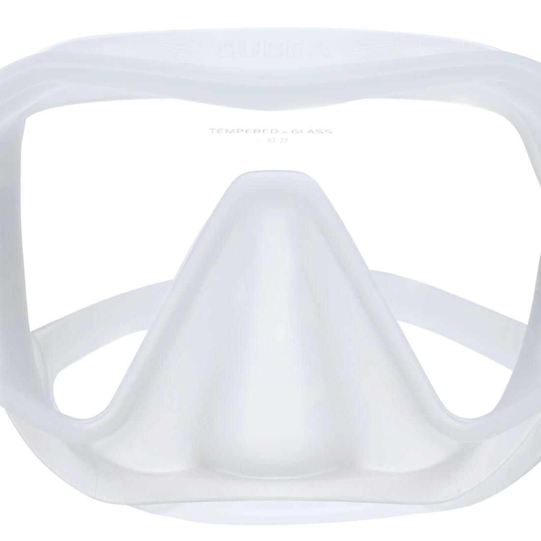 Masque plongée - 500 Mono Translucide
