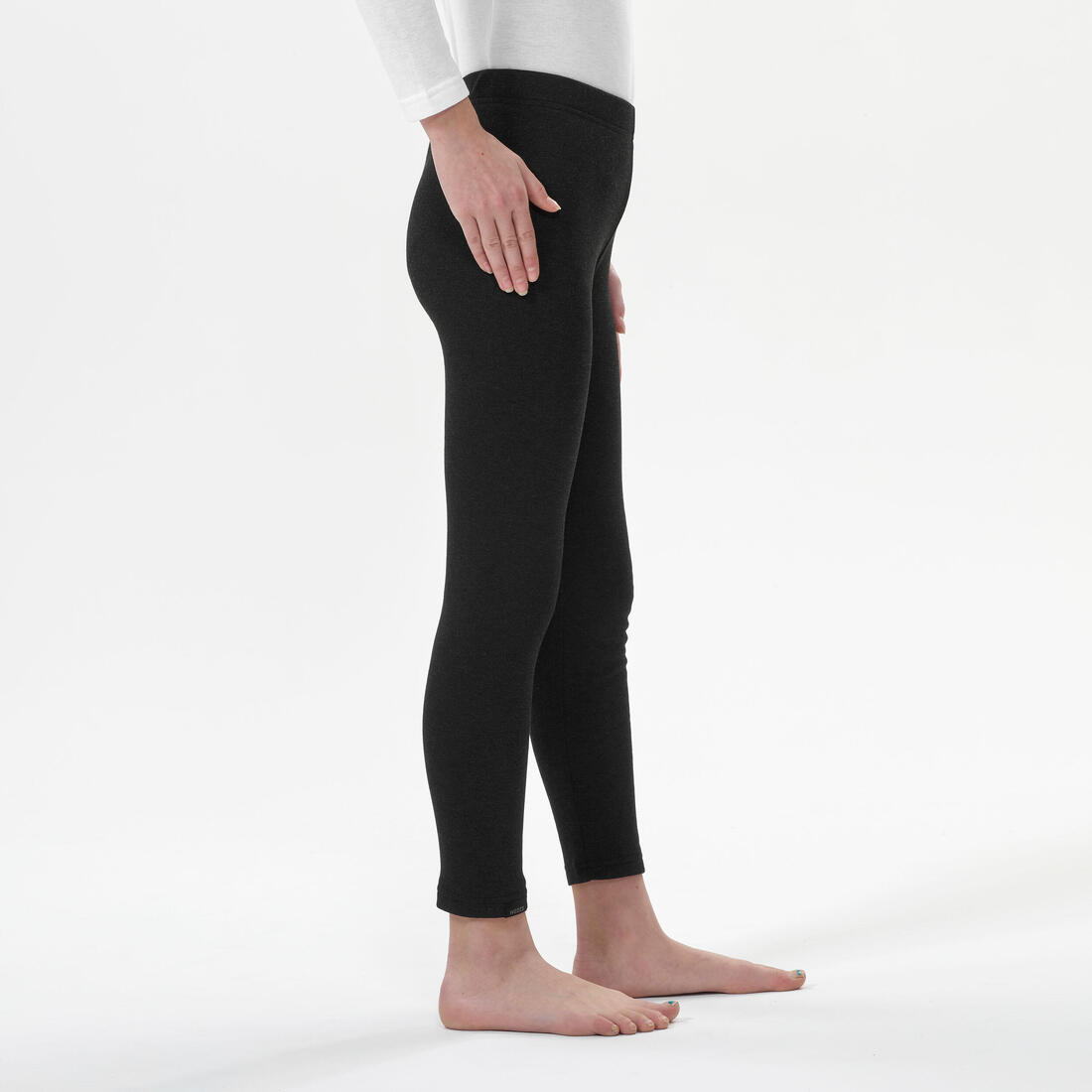 Sous-vêtement pantalon thermique de ski enfant - BL100 bas - noir