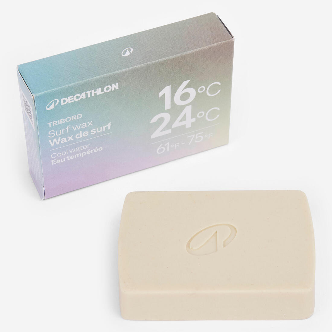Surf wax d'origine naturelle pour eau chaude de 22 à 30 °c.