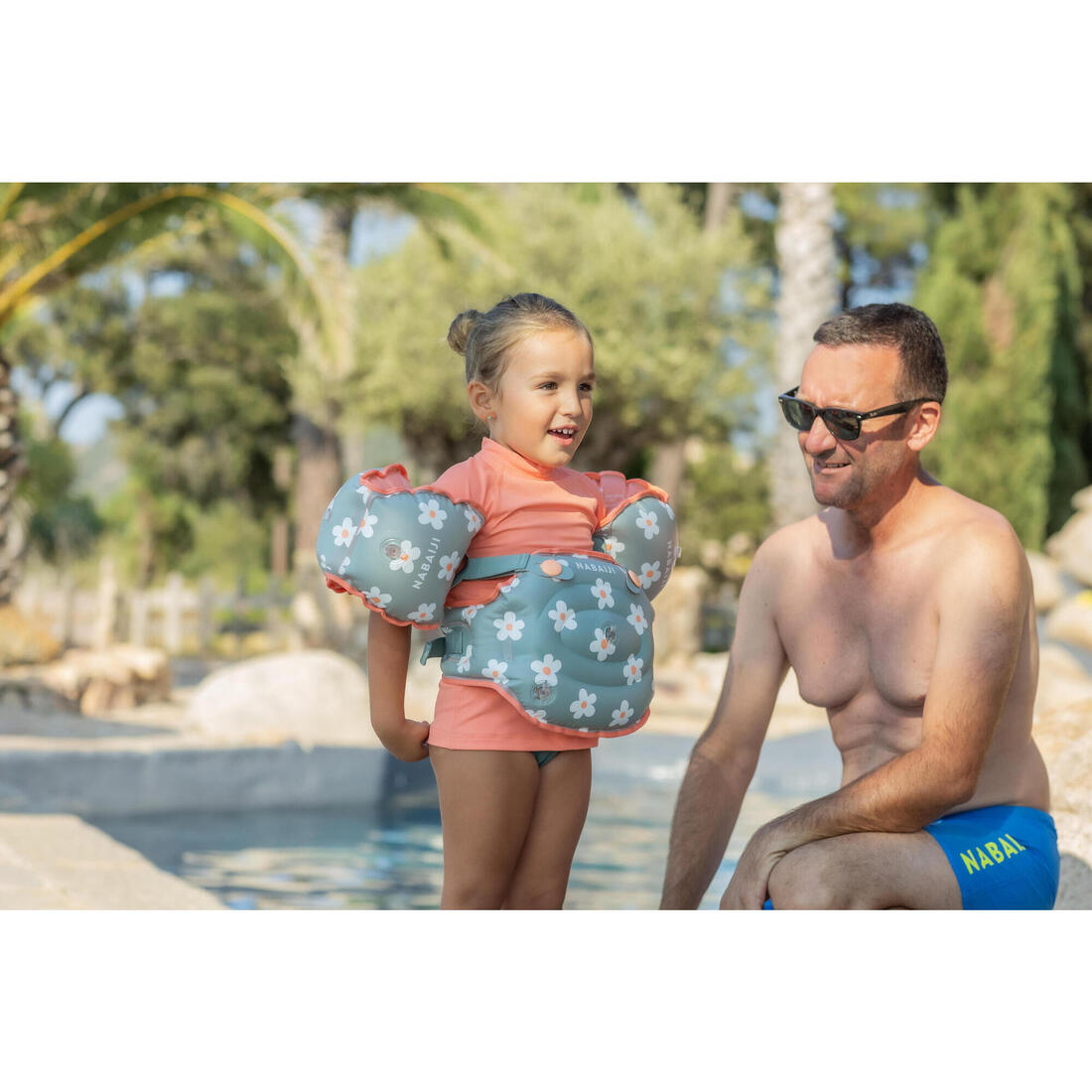 Brassards De Piscine Evolutif Enfant - Tiswim print savane