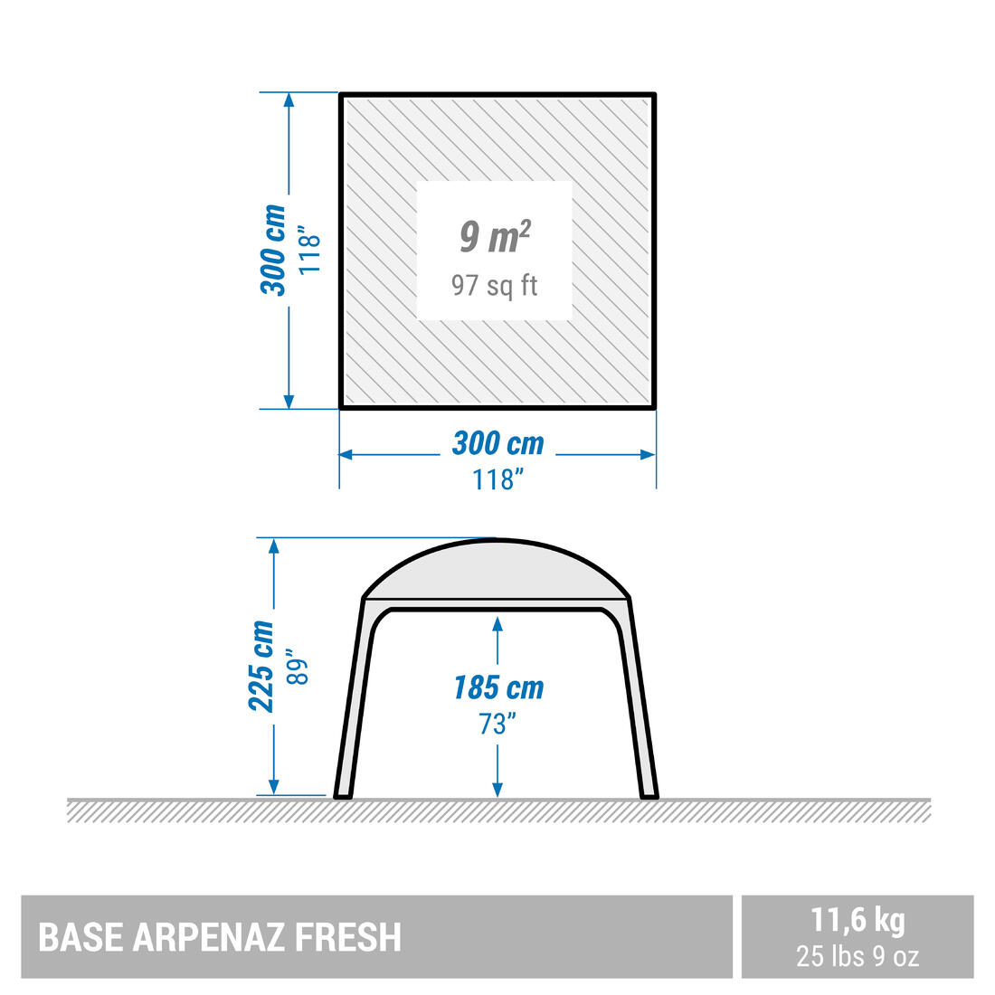 Séjour à arceaux de camping - arpenaz base fresh - 10 personnes