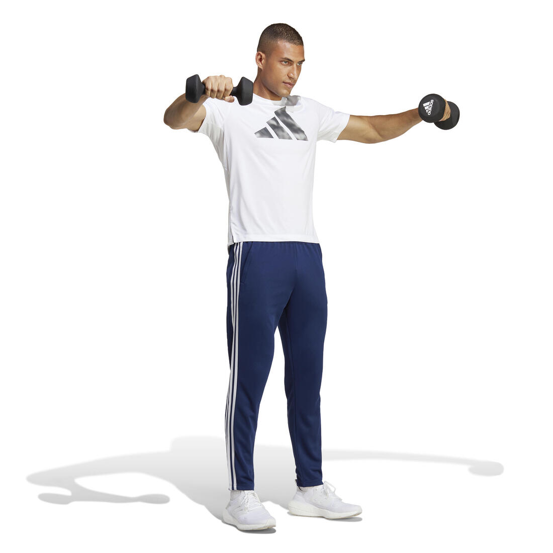 PANTALON JOGGING DE FITNESS CARDIO ADIDAS HOMME BLEU