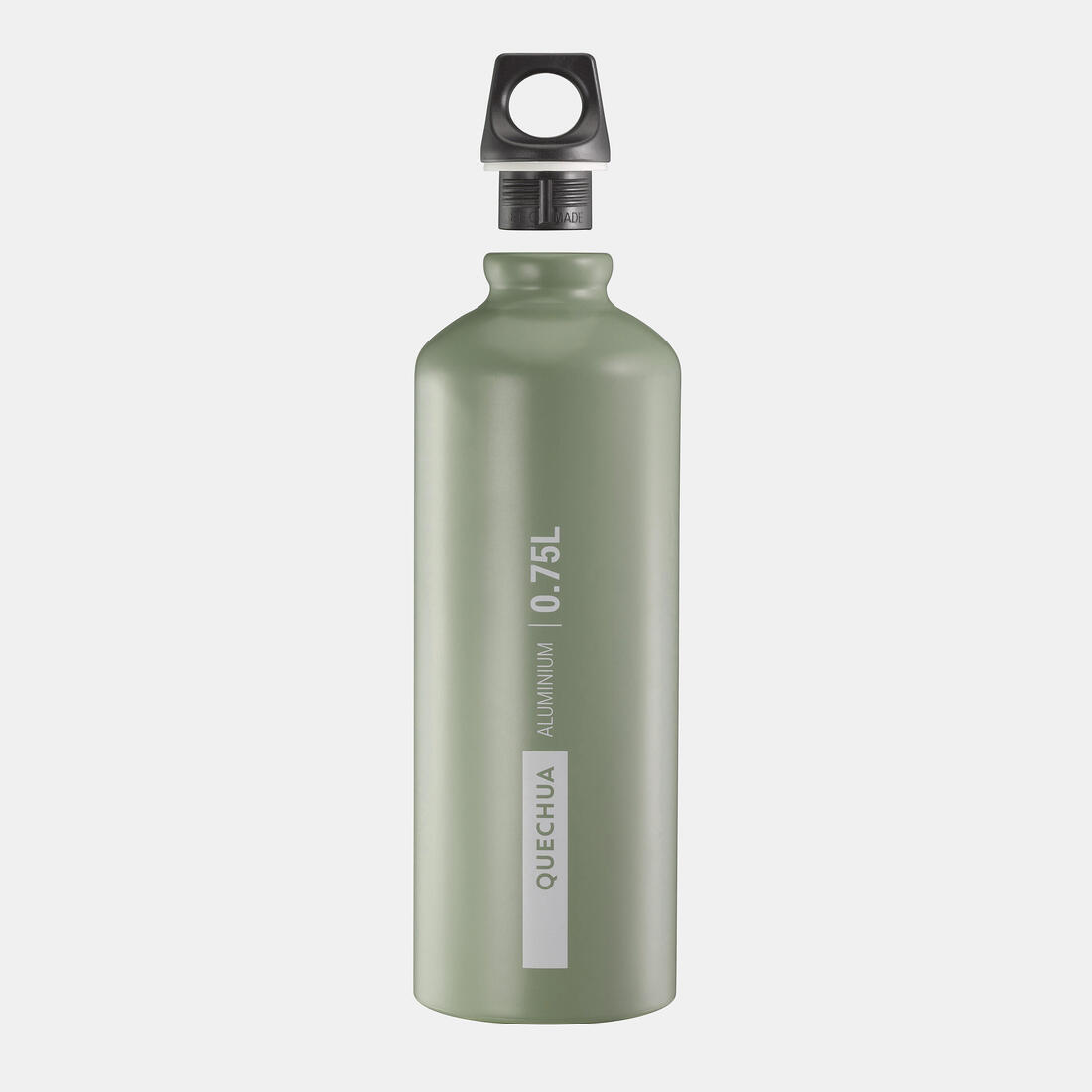Gourde alu 0,75L avec bouchon à vis, composée à 100% d’alu recyclé