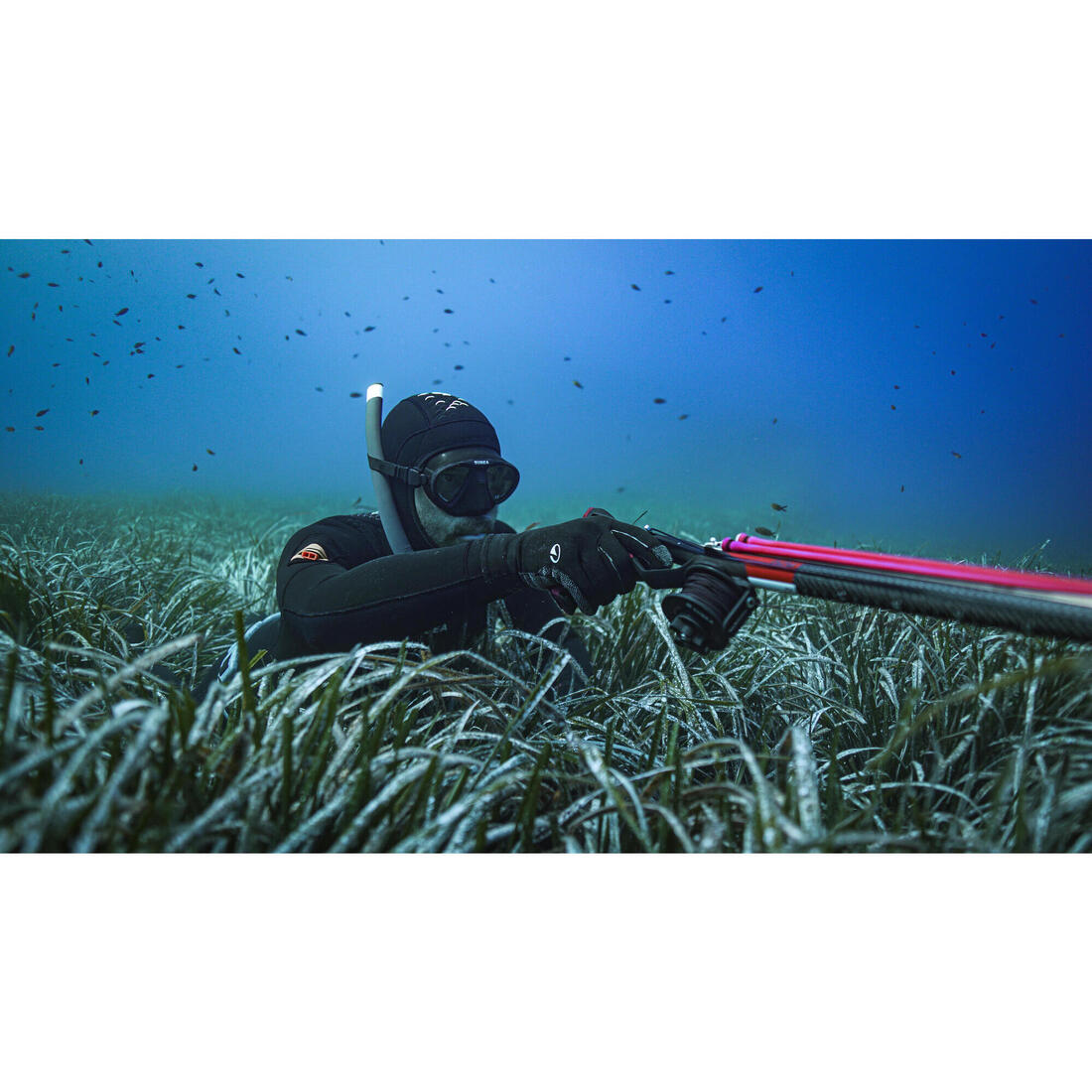 Veste chasse sous-marine néoprène 5mm refendu SPF 900 Noir
