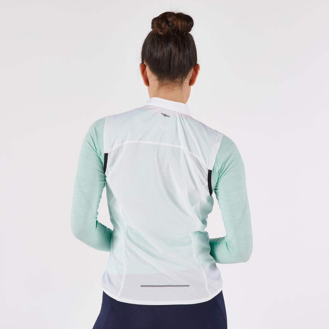 Veste running sans manche coupe vent Femme, KIPRUN Run wind 500
