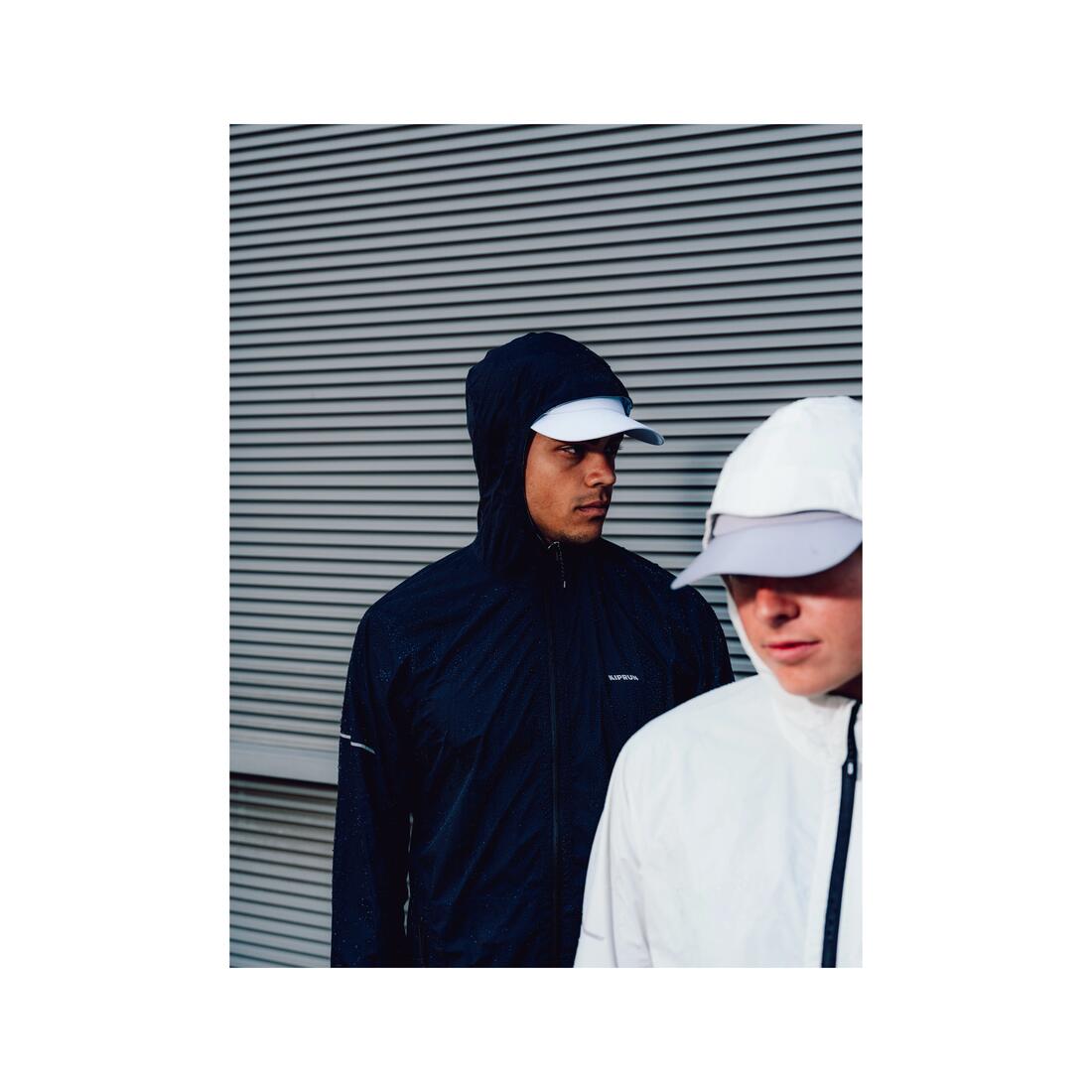 Veste de running imperméable et respirante Homme, KIPRUN Run 900 gris graphite